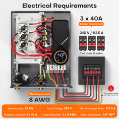 WM27 Plus Smart Whole-House Tankless Electric Water Heater